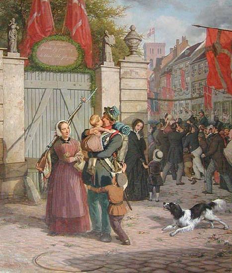 david monies Soldaternes indtog i Kobenhavn 1849 china oil painting image